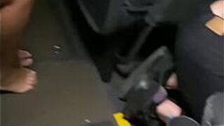 Riskiest sex on the bus - real audience with viewers porn video